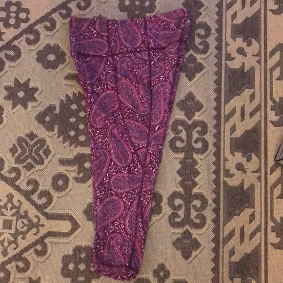 Paisley cropped leggings with side pockets - Picture 2 of 3